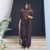 ست کت و شلوار زنانه جنس مازراتی کجرا مدل فروغ
