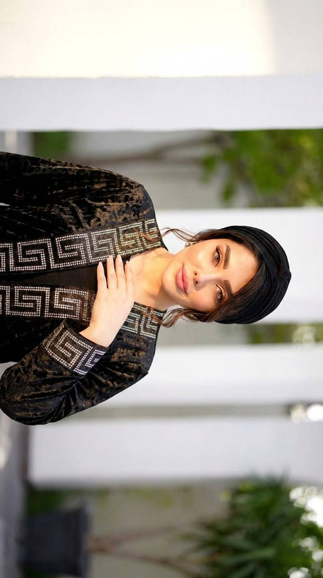 مانتو زنانه عبایی مخمل آینه ای